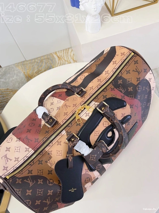 KEEPALL 55 LOUIS VUITTON BANDOULIERE 0122